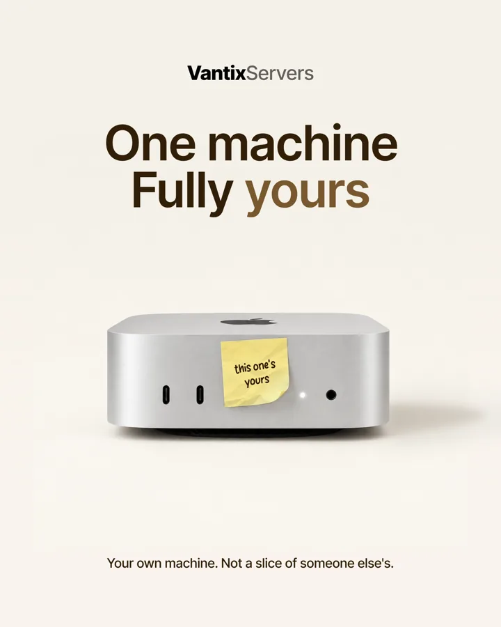 One machine. Fully yours.