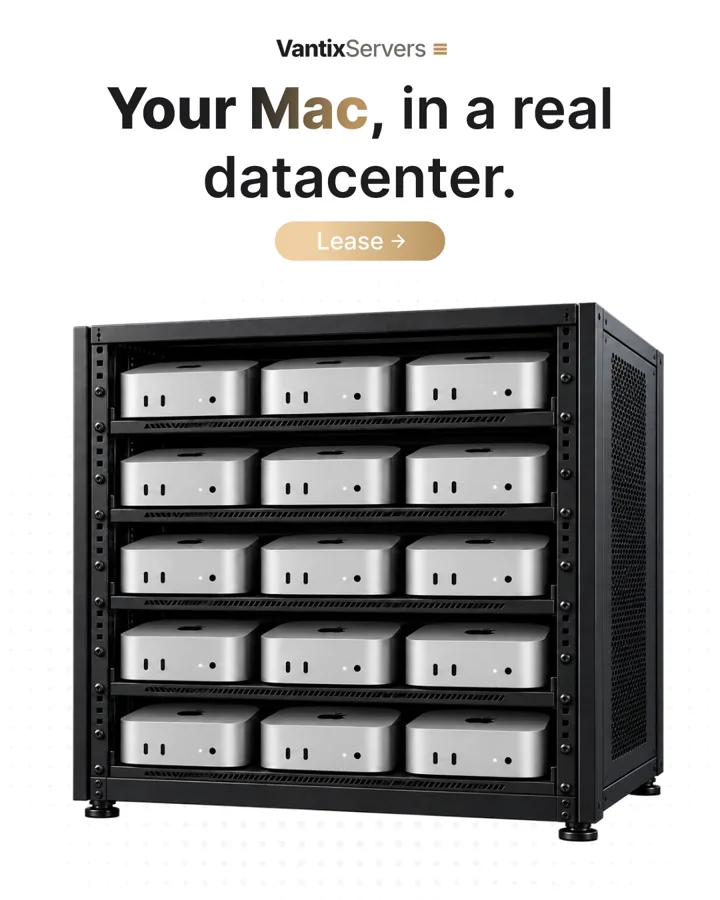 Your Mac, in a real datacenter.